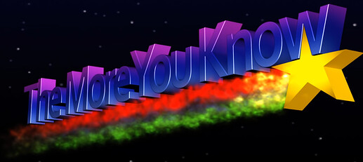 The more you know logo