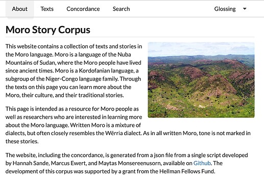 Moro Project Front Page