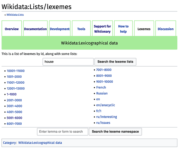 Wikidata Lexemes
